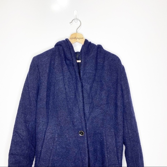 Massimo Dutti Wool Blended Hooded Jacket - Picture 13 of 13